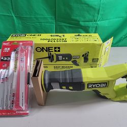 Ryobi One+ Reciprocating Saw  Cordless  Battery Powered Tool Set w Blades