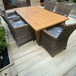 New 7pc Outdoor Patio Furniture Dining Set