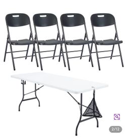 Folding Table and 4 Chairs