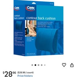 Brand New Carex Contour Back Chair Cushion
