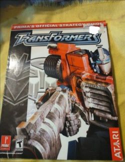 Rare true collectible prima strategy guide for transformers