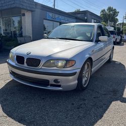 2002 SILBER BMW 330I 🅜🅞🅞🅝🅡🅞🅞🅕 🄻🄴🄰🅃🄷🄴🅁 RWD Ş๓໐໐th