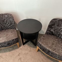Two ikea Chairs And Table 