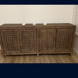 Beautiful Costco Solid Wood TV Console 
