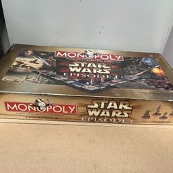 1999 Monopoly Star Wars Episode 1 Collectors Edition  Complete 