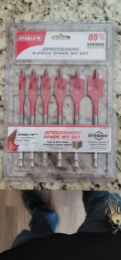 6 piece spade bit kit