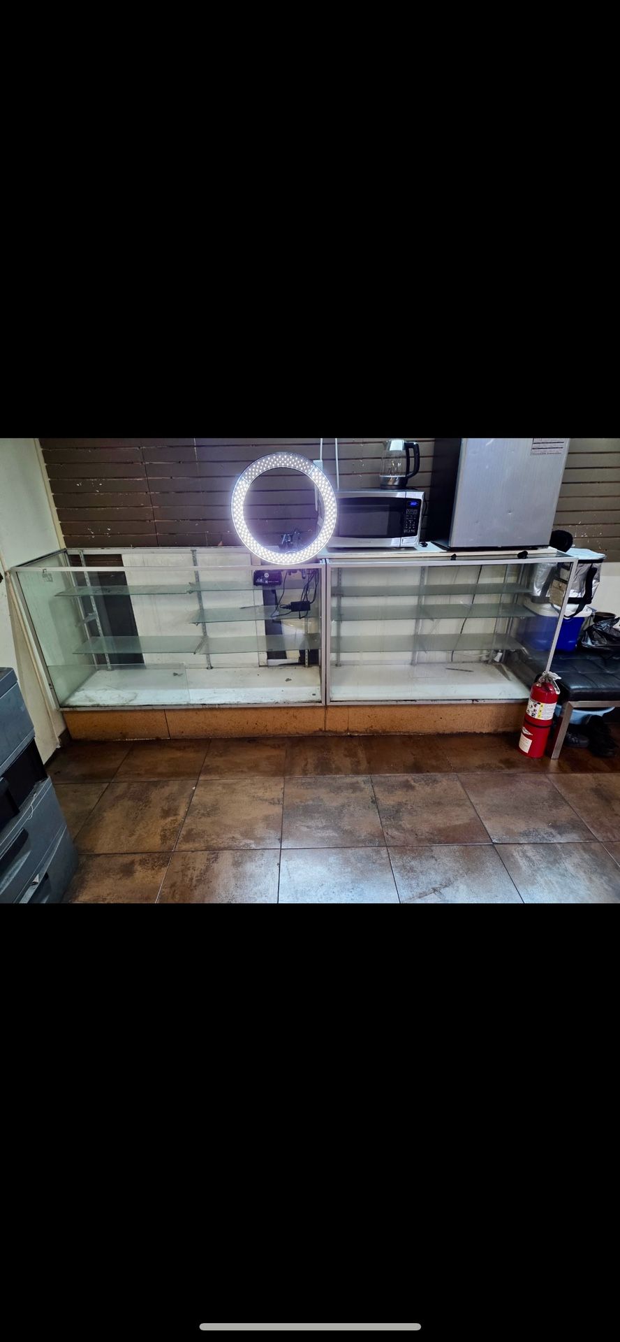 2 4ft Glass Showcases