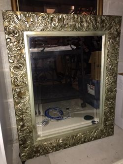 Decorative Mirror - Gold & Greenish Hues (Reduced)