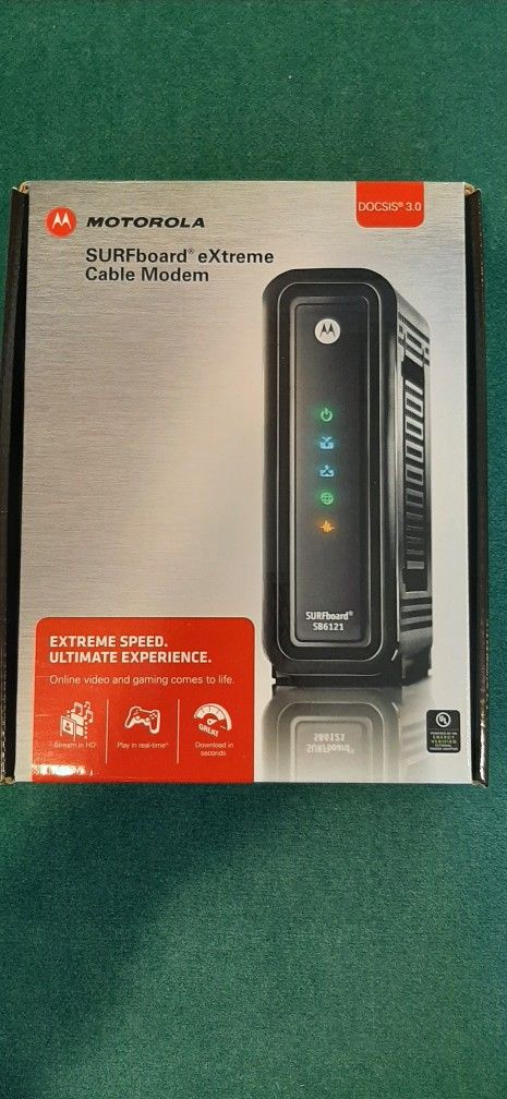 Motorola Surfboard Cable Modem.