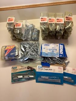 Large Lot of New Toggle Bolts/Screws