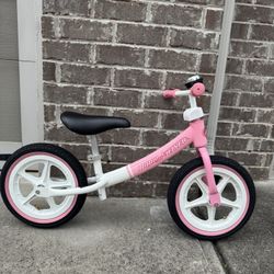 Radio Flyer Air Ride, Balance Bike, Toddler Bike, Pink And White Bike For Ages 1.5-5