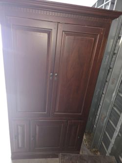 Tall Wooden Entertainment Center