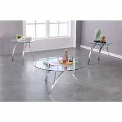 Modern Glass Coffee Table Set