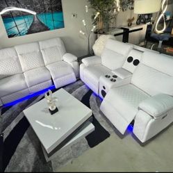 Brand New Power Reclining Sofa and Loveseat / Sofa y  Loveseat Reclinables Eléctricos Nuevos a Estrenar...fast Delivery 🚚 