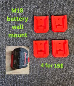 M18 battery wall mount