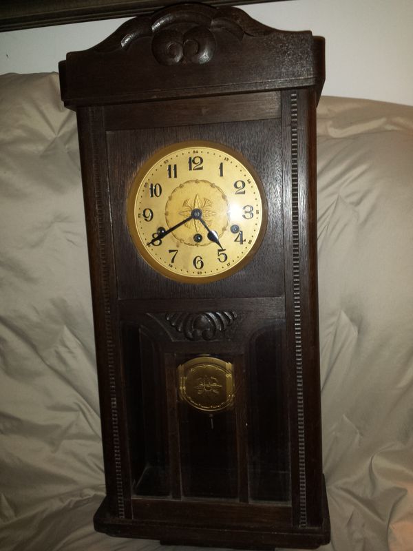 Junghans Antique German Box Clock Westminister Chime For In Junghans Antique German Box Clock