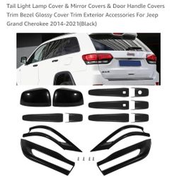 Jeep Grand Cherokee 2014-2021 Tail Light Cover,mirror,and Door Handle