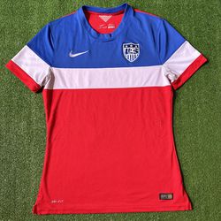 Nike Dri Fit USA Soccer Jersey 2014 Womens Size Large