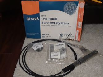 The rack steering system this kit contains colon rack Helm, bezel and steering cable. Seastar Solutions. New in box