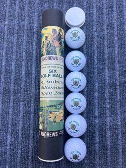 St Andrews Six Golf Balls Millennium Open 2000