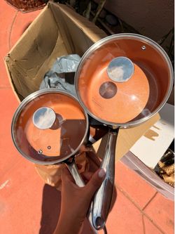 Nonstick Saucepan Set with Lids – 2 Pieces