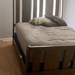 Queen Bedframe and split Queen boxspring!
