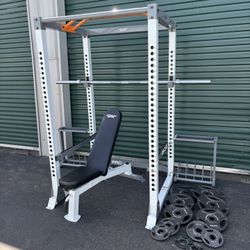 Gym Weights Bar Weight Bench Power Rack 