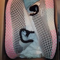 Pink & White Fishnet Adidas Shoes Size (7)