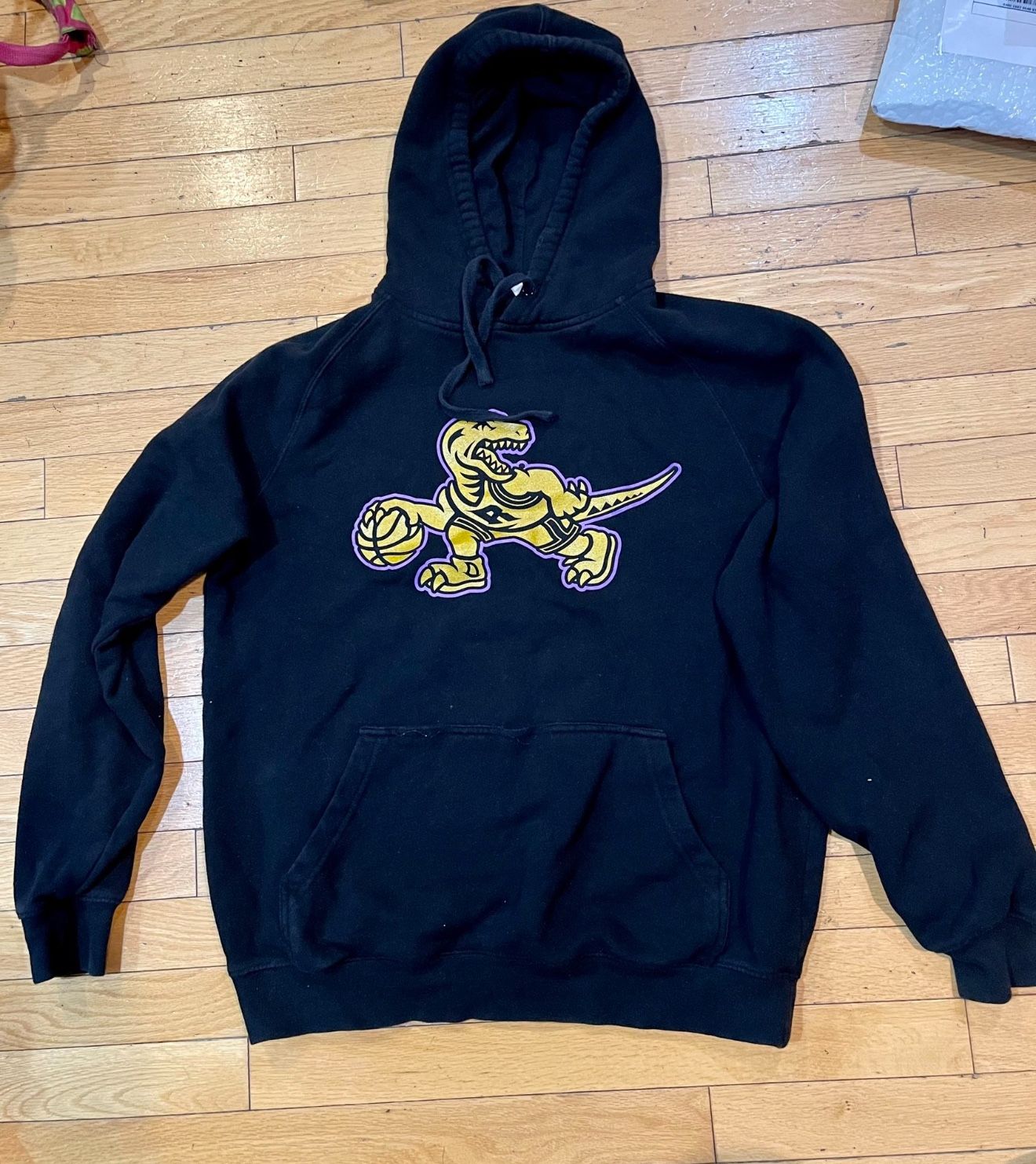 Mitchell & Ness Lakers x Raptors Mashup Hoodie Unisex Retro Dino Logo, L