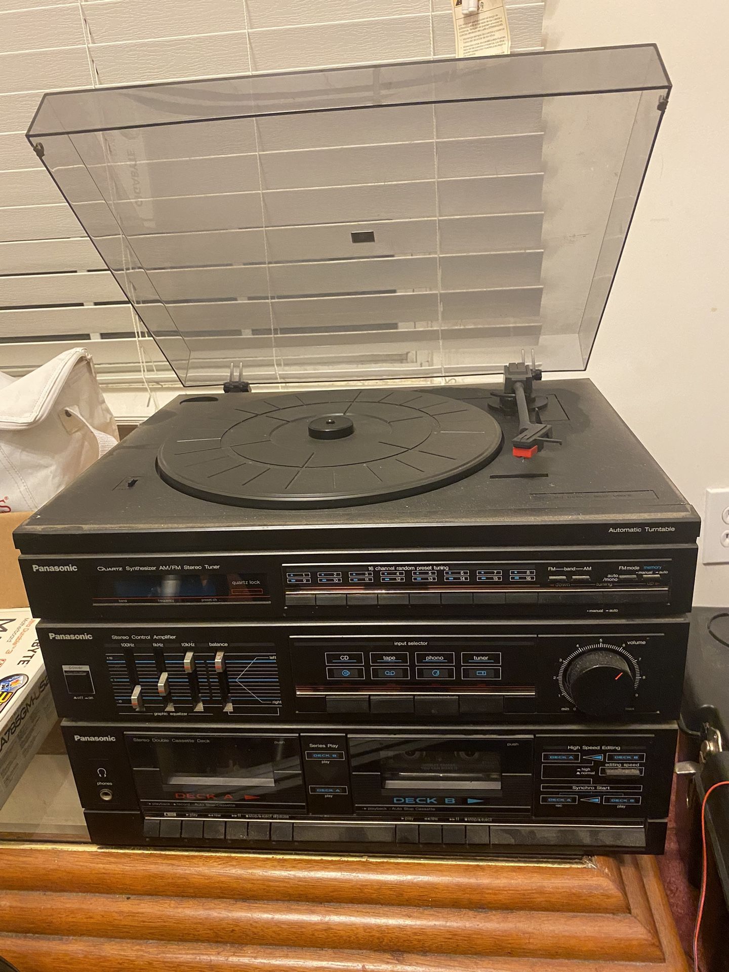Panasonic Tape And Record Player
