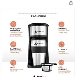 Adir Single Serve Coffee Maker /mug 
