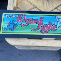 10 Yard Fight Taito Arcade Video Game Marquee 