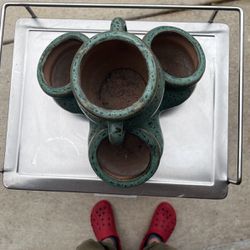 Four-Way Ceramic Pot