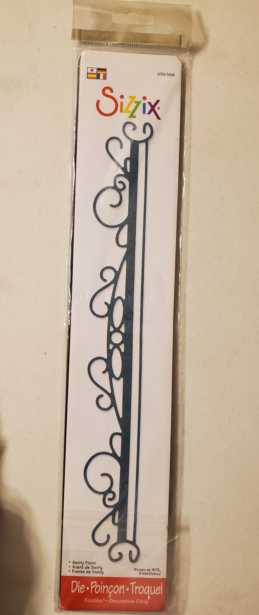 Sizzix Sizzlit Decorative Strip BNIP Swirly Front