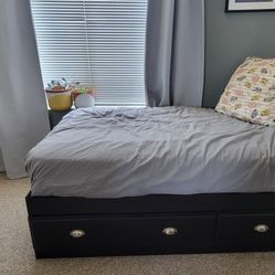 Twin Size Bed With Storage