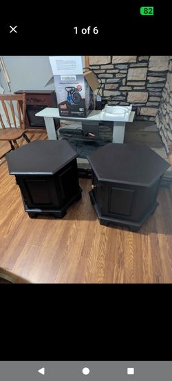 22x22 Rustic style wooden end tables