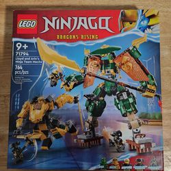 LEGO NINJAGO LLOYD AND ARIN'S NINJA TEAM MECHS 71794 NEW