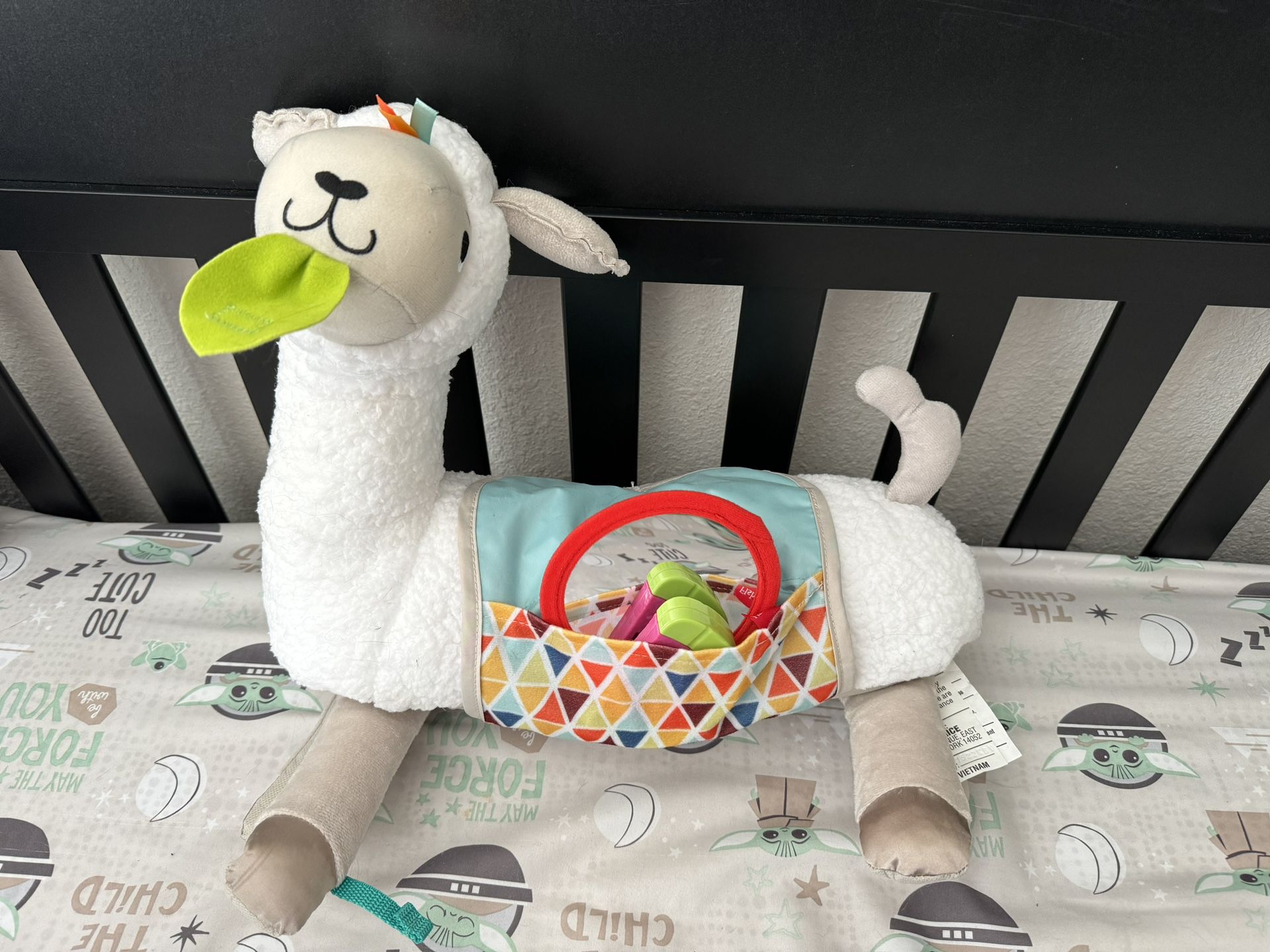 Fishers-Price Baby Toy Grow-with-Me Tummy Time Llama