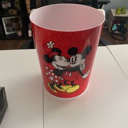 Mickey And Minnie Garbage Pail For Bathroom 