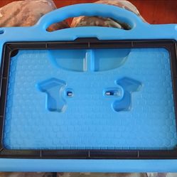 Childrens blue 11 inch IPAD CASE with back kickstand,  brand new