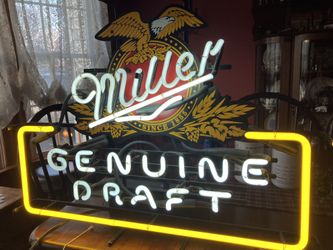 Miller Genuine Draft Neon Sign (brand new)