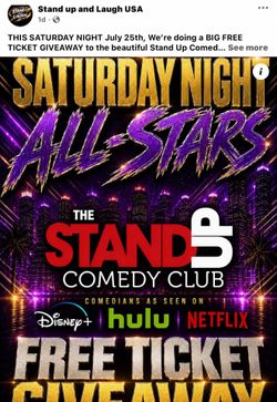 FREE TICKETS to the STAND UP COMEDY CLUB IN BELLFLOWER