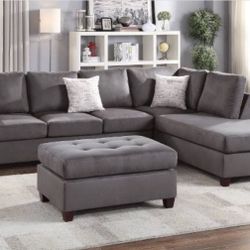 Sectional Sofa + Ottoman