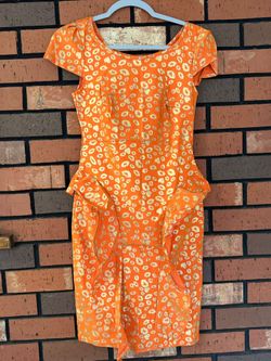 Vintage orange dress all color