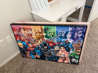 DC Superheroes Canvas Wall Art Print