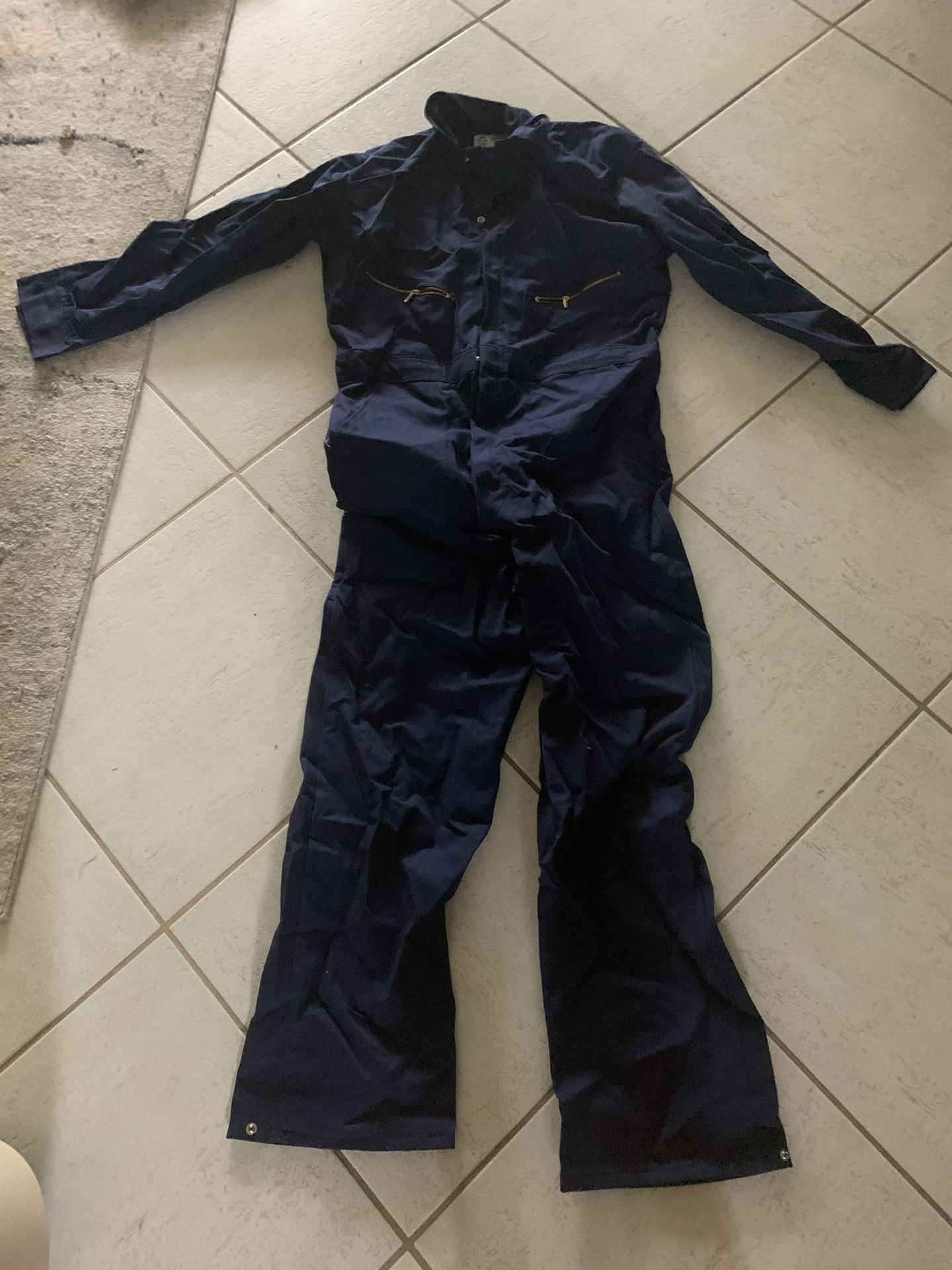Work Red Cap One Piece With Zipper For Work Or Can Use For Jason Costume To Be Scary No Box Halloween 