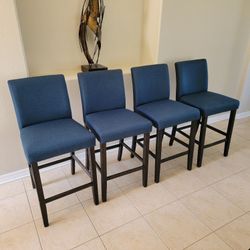 Barstool 30 Inch Navy Blue