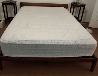 Moving Queen Platform Bed with Headboard