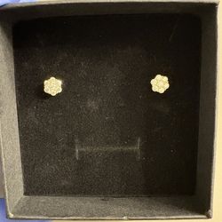 VVS Moissanite Earrings Flower Cluster