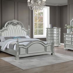 New Bedroom Set 4 PCs King Or Queen 